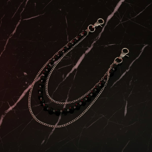 Disco Ball Wallet Chain — Black