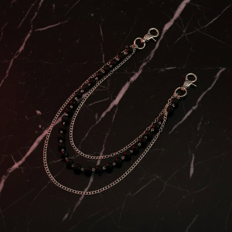 Disco Ball Wallet Chain — Black